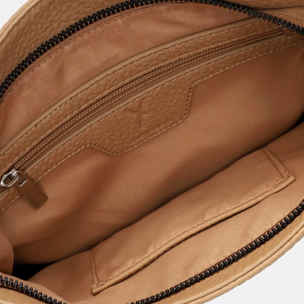 SURI FREY Jenny Crossbody Bag Sand - Umhängetasche 21x16x9cm Mit Verstellbarem Riemen